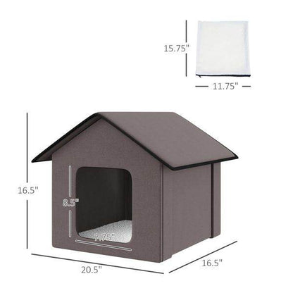 Purrfect Pet Kingdom Cozy Cat House - Soft & Warm Bed Purrfect Pet Kingdom