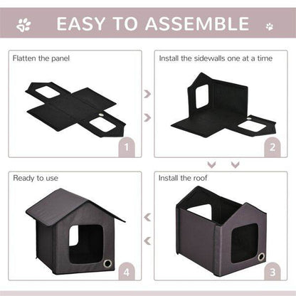 Purrfect Pet Kingdom Cozy Cat House - Soft & Warm Bed Purrfect Pet Kingdom
