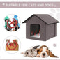 Purrfect Pet Kingdom Cozy Cat House - Soft & Warm Bed as picture Purrfect Pet Kingdom