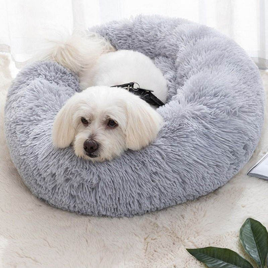 Purrfect Pet Kingdom Cozy Round Pet Bed for Small Dogs Purrfect Pet Kingdom