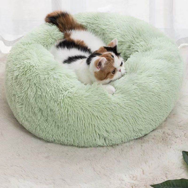 Purrfect Pet Kingdom Cozy Round Pet Bed for Small Dogs Purrfect Pet Kingdom