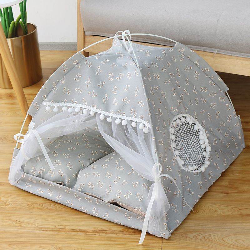 Purrfect Pet Kingdom Cozy Dog and Cat Indoor Tent 🚀 Large Purrfect Pet Kingdom