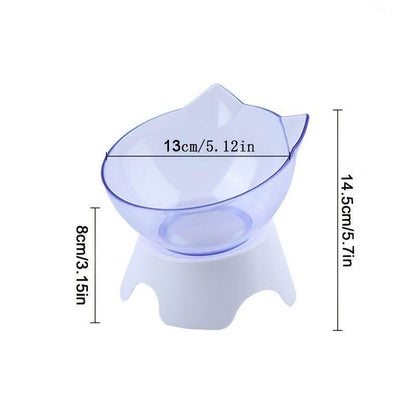 Purrfect Pet Kingdom Elevated Ear-Tip Cat Feeder Bowl Purrfect Pet Kingdom