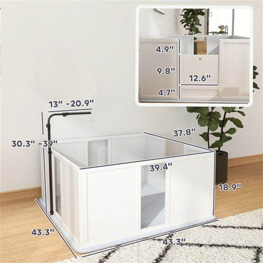 Purrfect Pet Kingdom Indoor Dog House with Playpen Purrfect Pet Kingdom