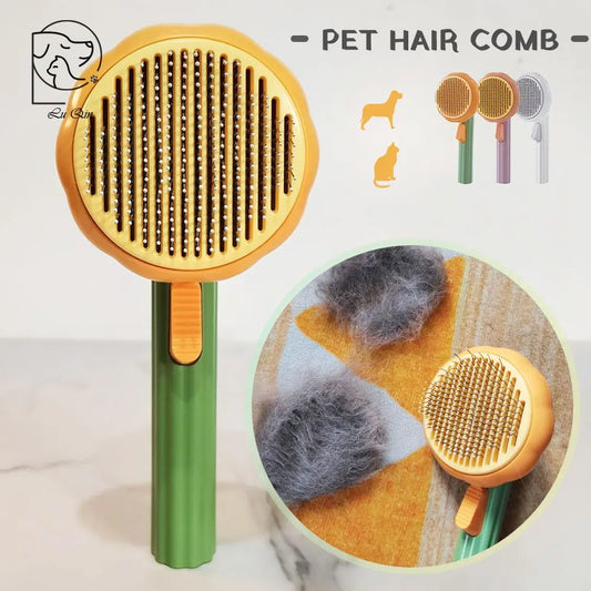 Purrfect Pet Kingdom Self-Cleaning Pet Brush Comb LQ10018P Purrfect Pet Kingdom