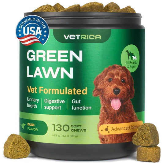 Vetrica Green Lawn Chews to Prevent Yellow Grass from Dog Pee Vetrica Purrfect Pet Kingdom