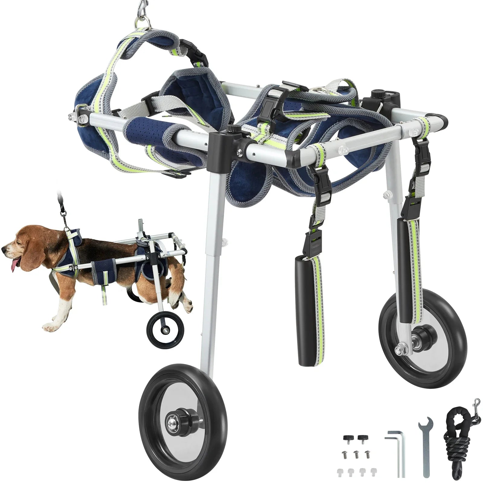 THRIXINE adjustable dog wheelchair for small pets designed for mobility and support with durable wheels