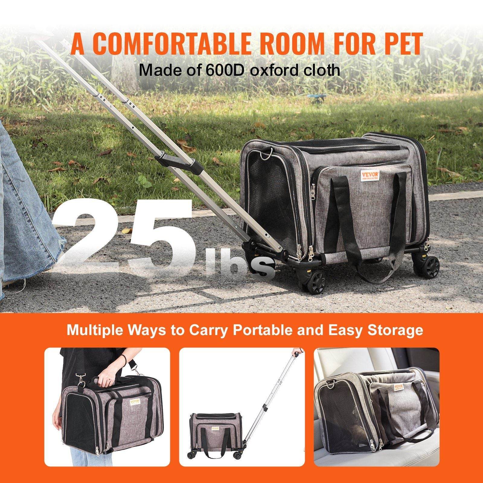 The Purrfect Pet Kingdom Airline Approved Cat Carrier with Wheels 🐾 Purrfect Pet Kingdom