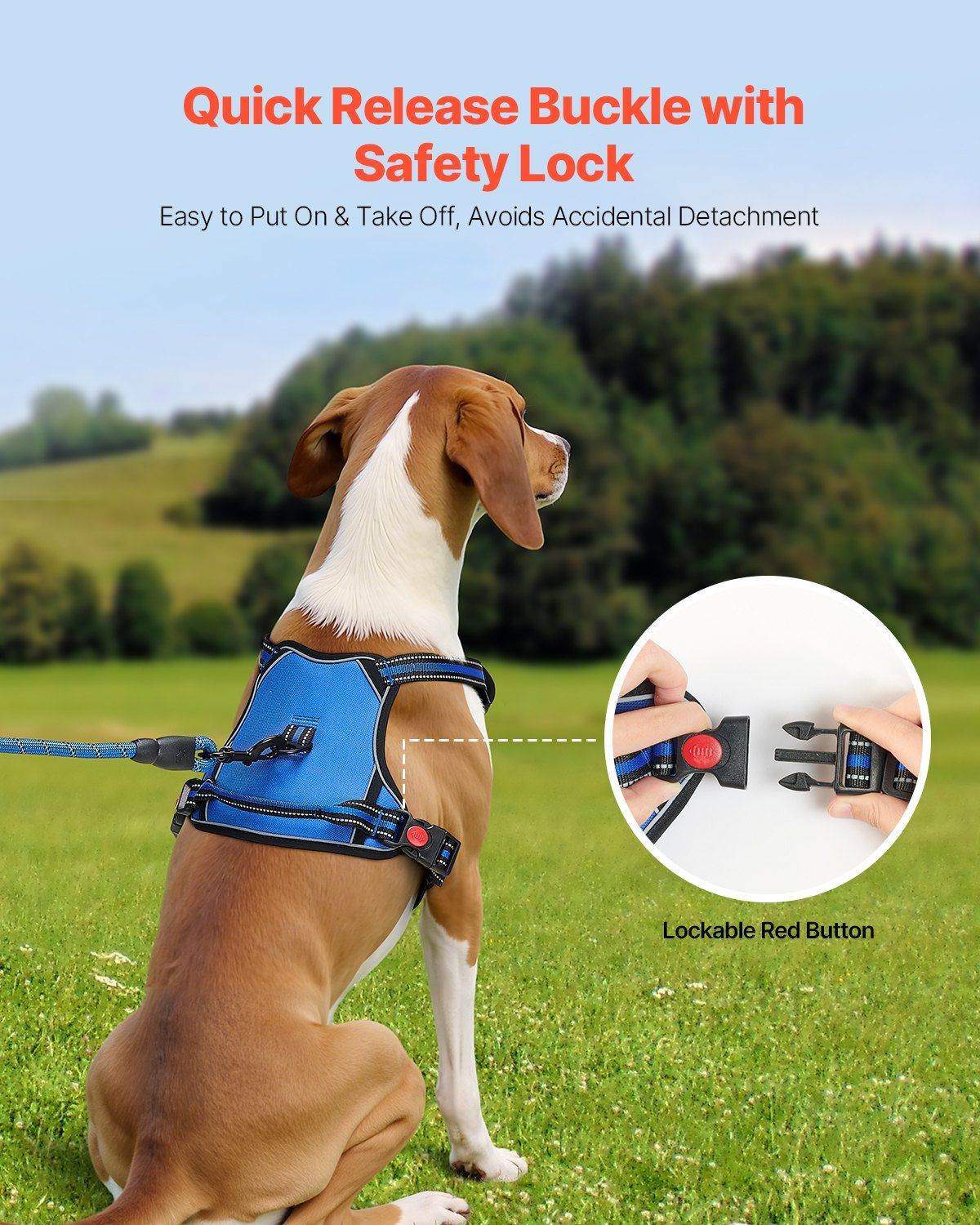 Purrfect Pet Kingdom Anti-Pull Dog Vest for Large Breeds Purrfect Pet Kingdom