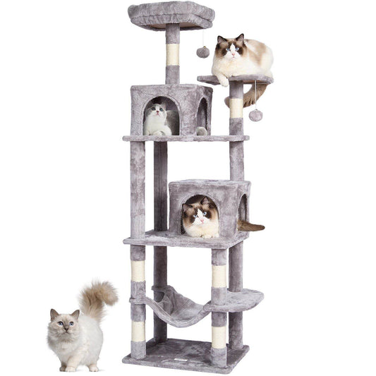 Purrfect Pet Kingdom Cat Tree with Hammock and Condos Default Purrfect Pet Kingdom