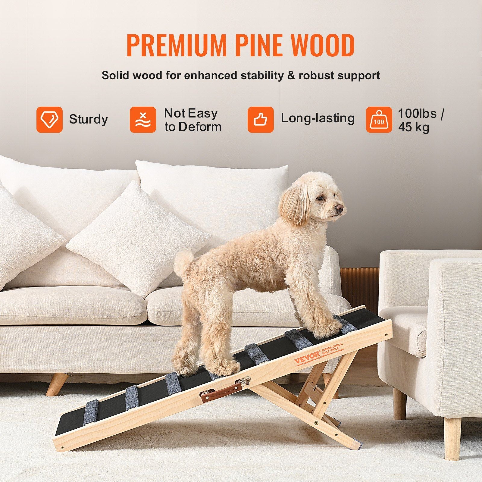 Purrfect Pet Kingdom Dog Ramp for Elderly Dogs and Cats Purrfect Pet Kingdom