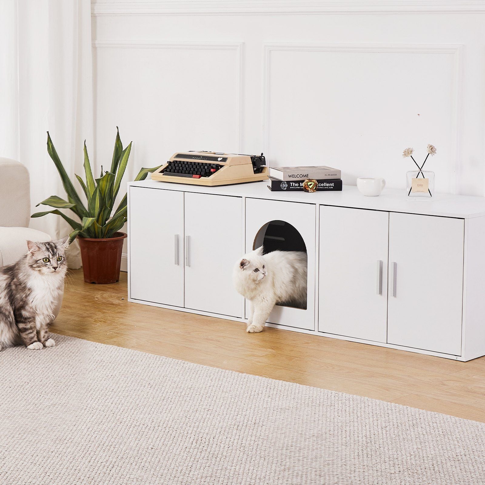 Purrfect Pet Kingdom Hidden Cat Litter Box Enclosure Purrfect Pet Kingdom