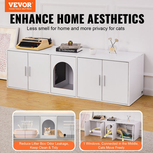 Purrfect Pet Kingdom Hidden Cat Litter Box Enclosure Purrfect Pet Kingdom
