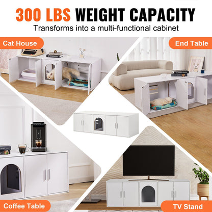 Purrfect Pet Kingdom Hidden Cat Litter Box Enclosure Purrfect Pet Kingdom