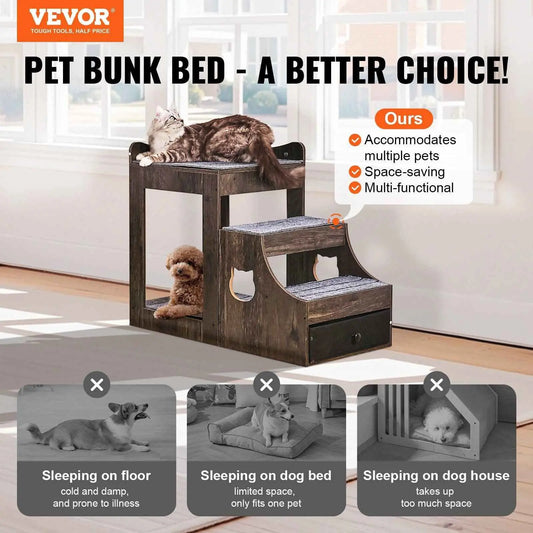 Purrfect Pet Kingdom Multifunctional Dog Stairs Furniture Purrfect Pet Kingdom