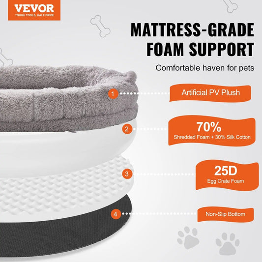 Purrfect Pet Kingdom Oversized Pet Bed for Humans - Plush Noble Dog Bed Purrfect Pet Kingdom