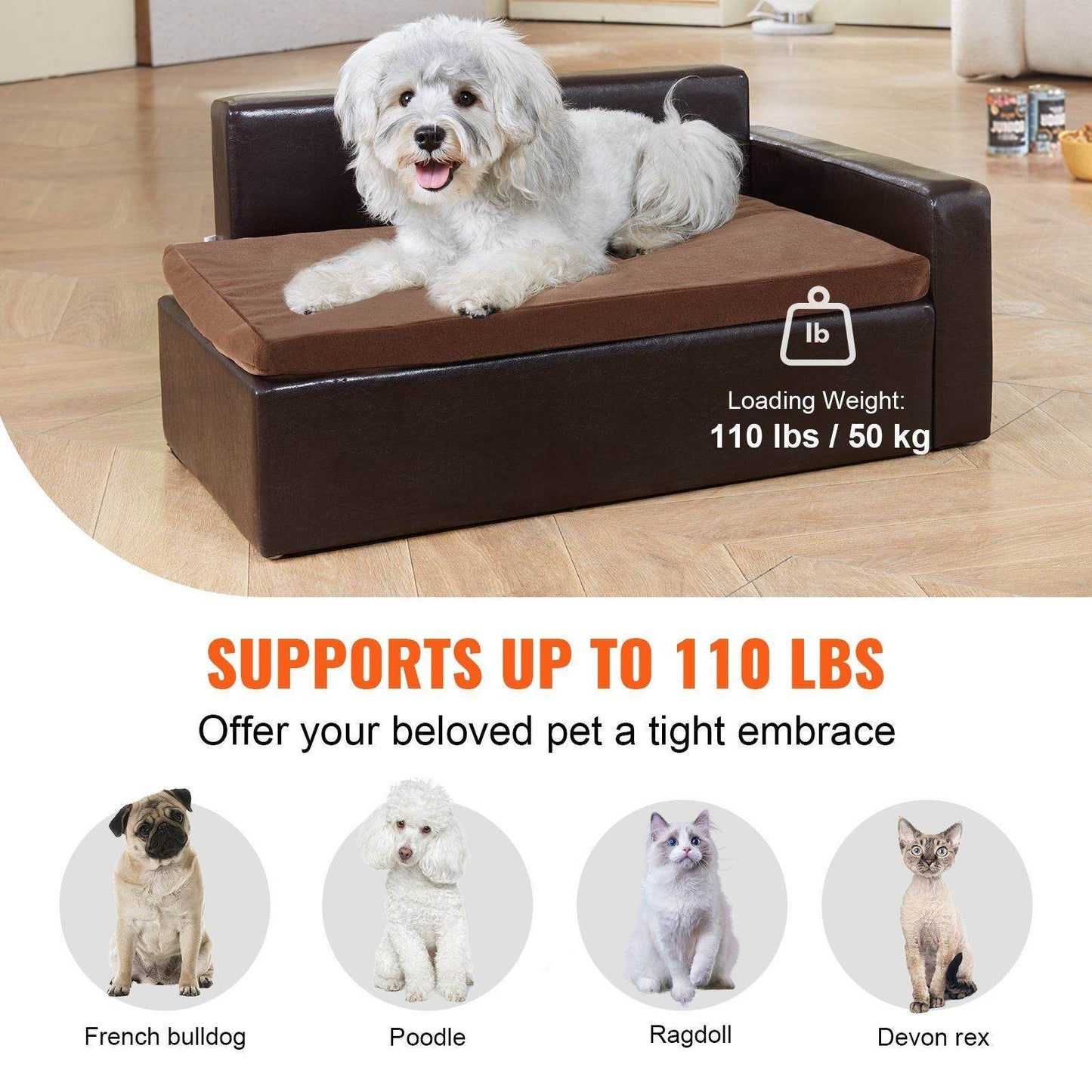Purrfect Pet Kingdom Noble Pet Sofa for Medium Dogs Purrfect Pet Kingdom