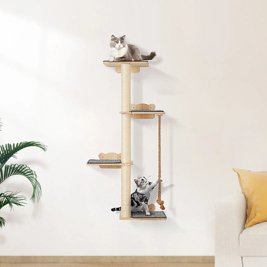 Purrfect Pet Kingdom Vertical Cat Climbing Shelves Tower Small Purrfect Pet Kingdom