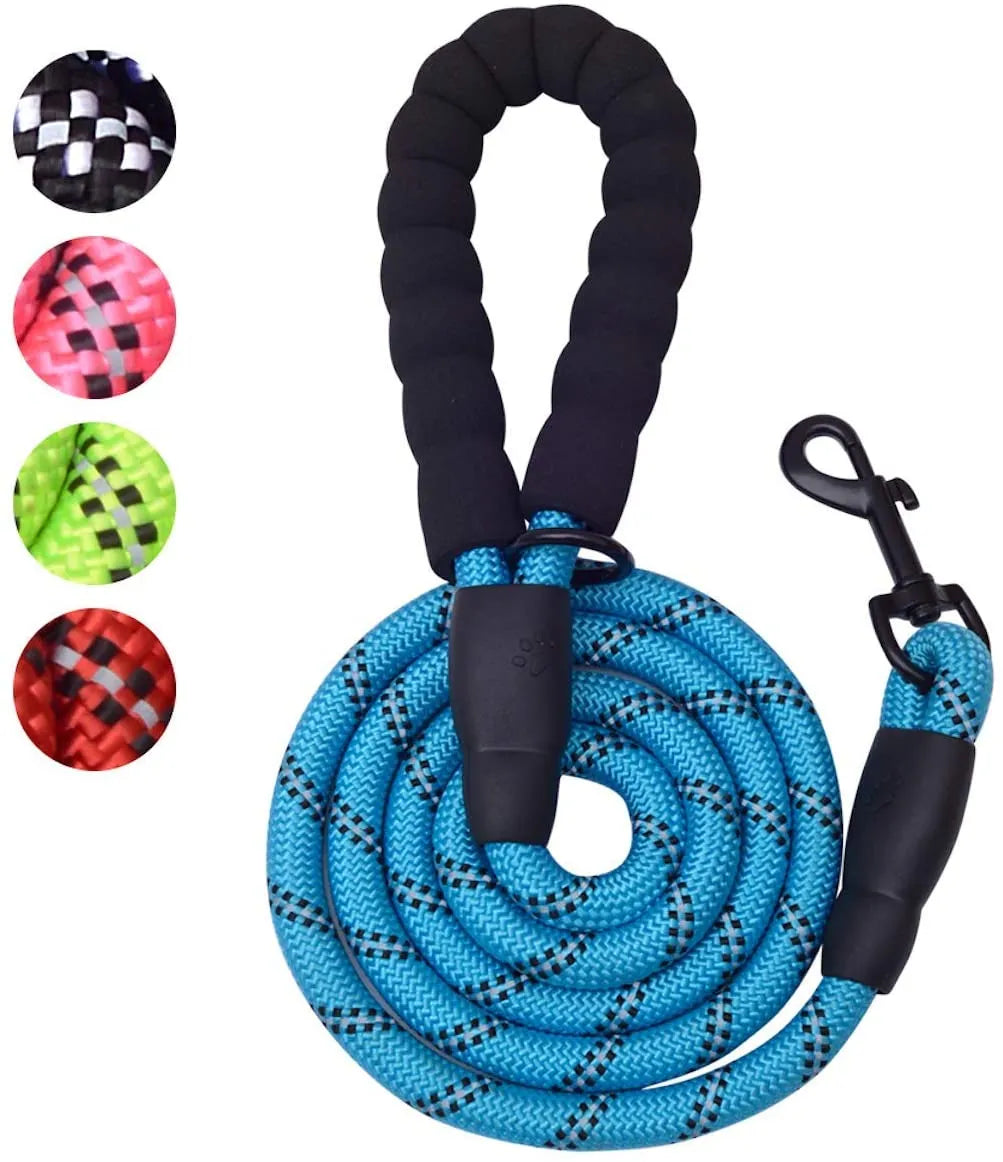 Vibhsa - 6 FT Dog Leash for Large and Medium Dogs-Blue set of 5 - Pet Products