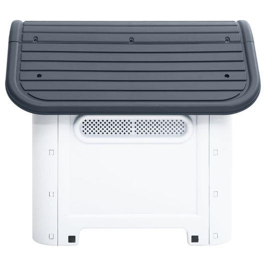 VidaXL outdoor dog shelter with a sturdy design and a slanted roof for rain protection