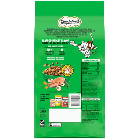 Temptations Seafood Medley Dry Cat Food - Dry Cat Food - The Family Pet