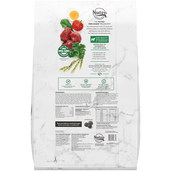 Nutro Natural Choice Large Breed Lamb & Brown Rice Dry Dog Food (30lb) - Dry Dog Food - The Family Pet