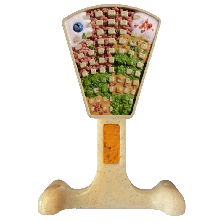 Waffle Tower Nylon Chew & Enrichment Toy | 2-in-1 for Aggressive