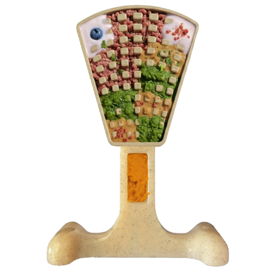 Waffle Tower Nylon Chew & Enrichment Toy | 2-in-1 for Aggressive