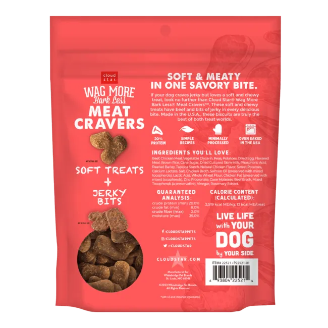 Wagmore Beef Dog Treats 5oz by The Family Pet, premium natural protein snacks for dogs, budget-friendly and new arrival.