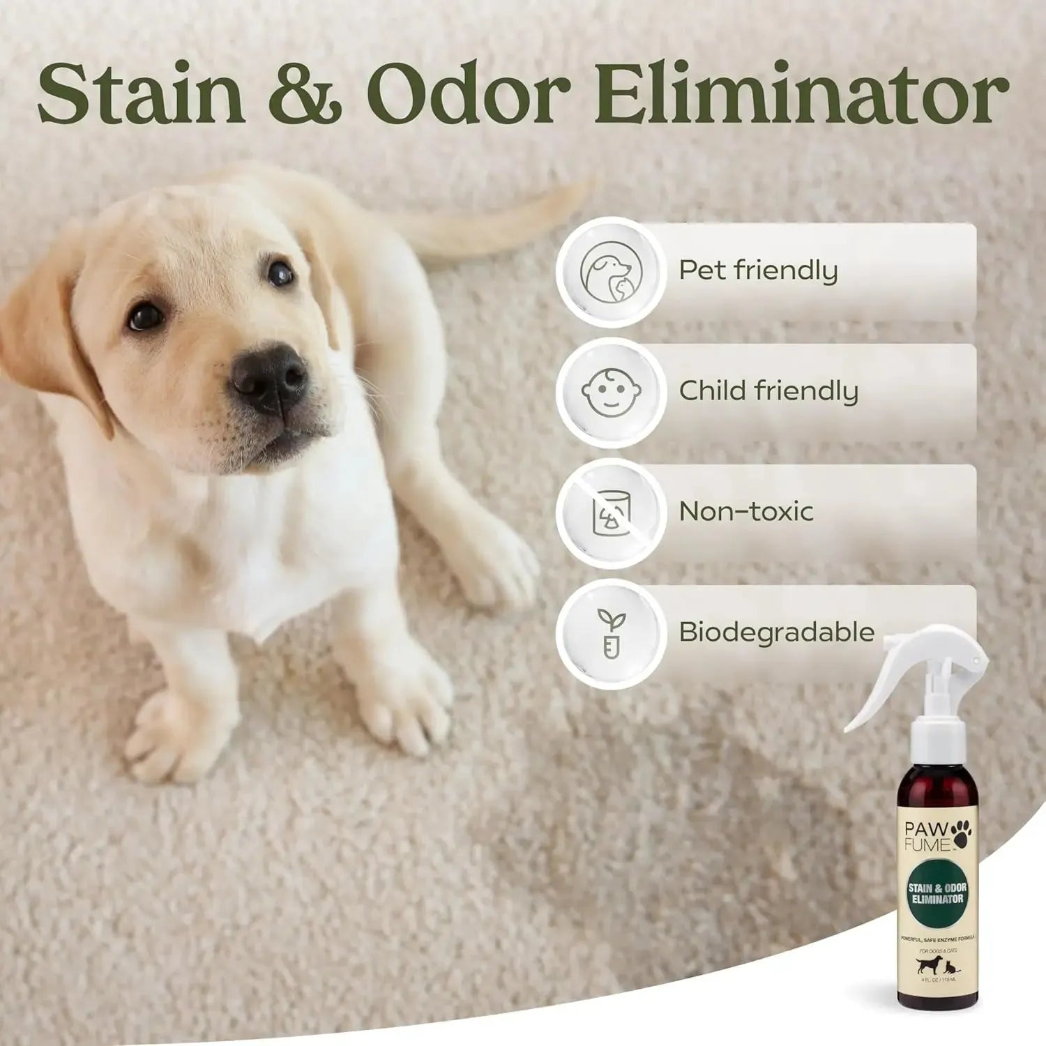 Wags & Whiskers Pet Supply - Pawfume Dog Spa Gift Basket 6-Piece Probiotic Deodorizer & Grooming Set