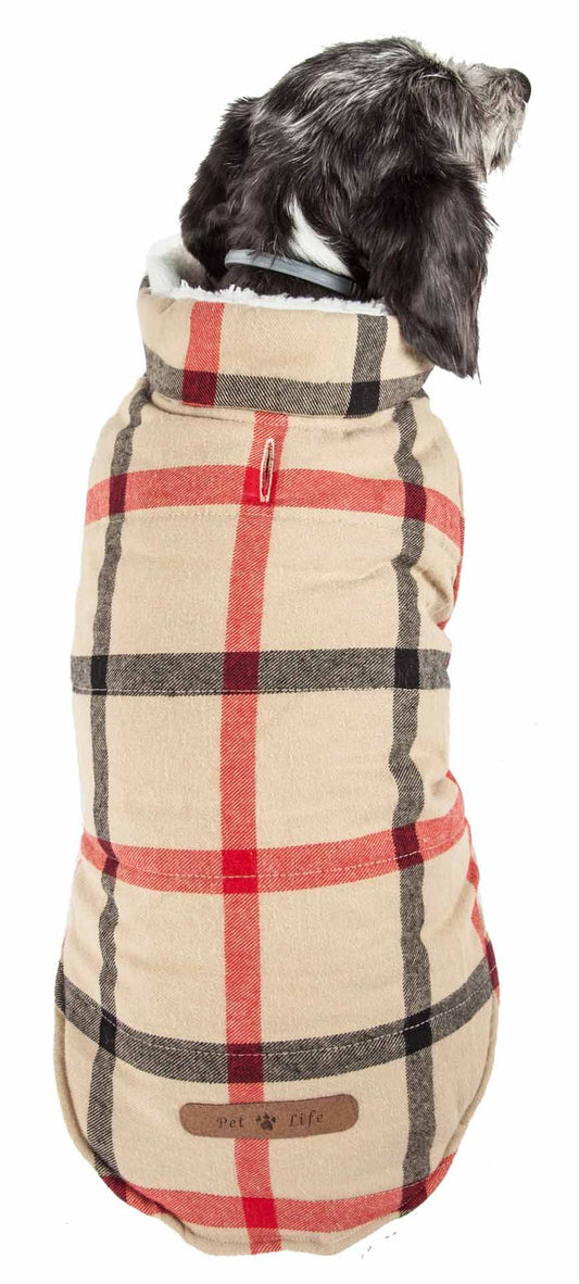 Purrfect Pet Kingdom Warm Winter Dog Jackets Plaid Coat Purrfect Pet Kingdom