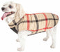 Purrfect Pet Kingdom Warm Winter Dog Jackets Plaid Coat Small Khaki Purrfect Pet Kingdom