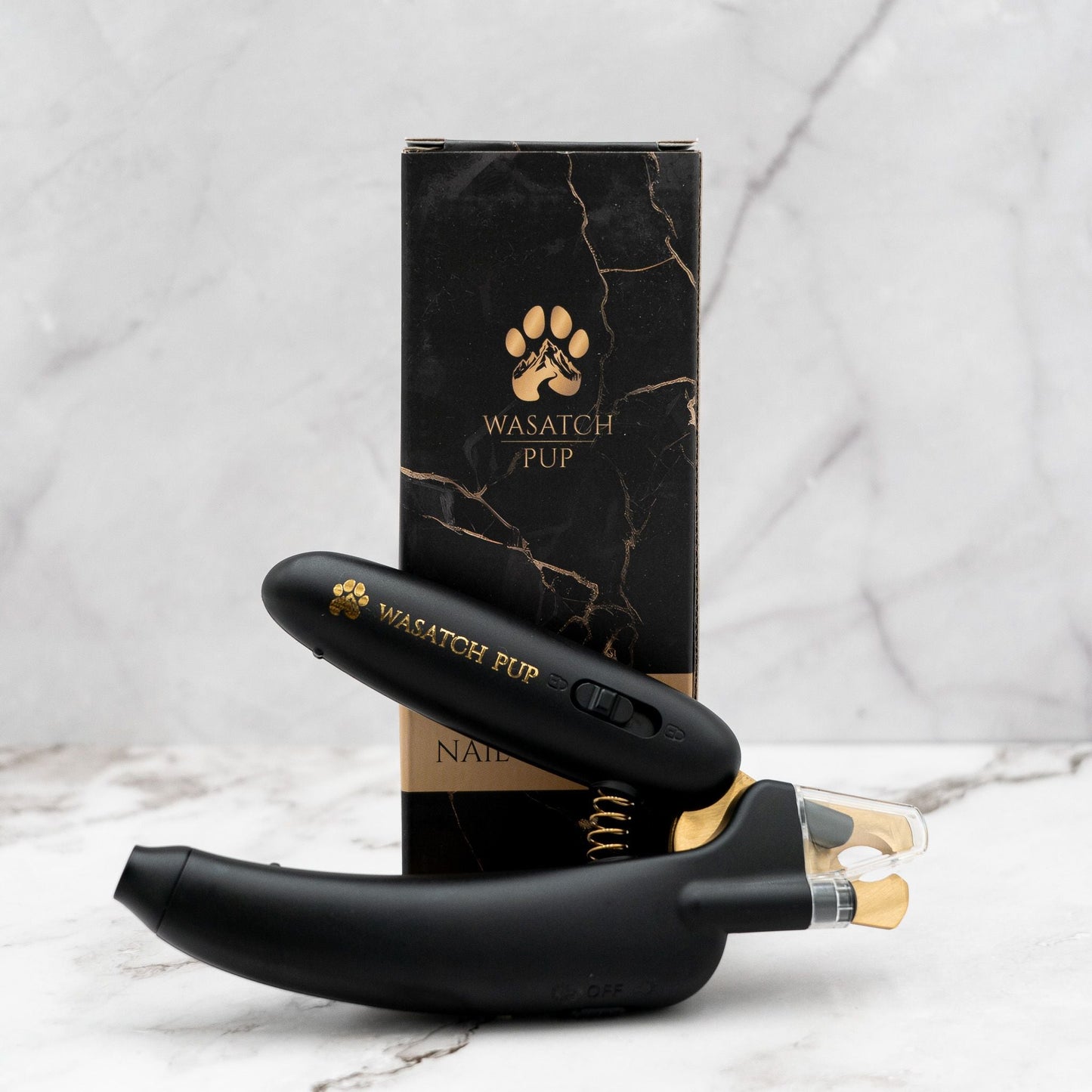 Wasatch Pup 3 in 1 pet nail clippers featuring a sleek design and built-in nail file