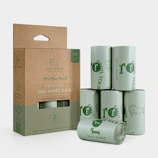 Poop Bags - Plant-Based Eco-Friendly Leak-Proof Waste Bags
