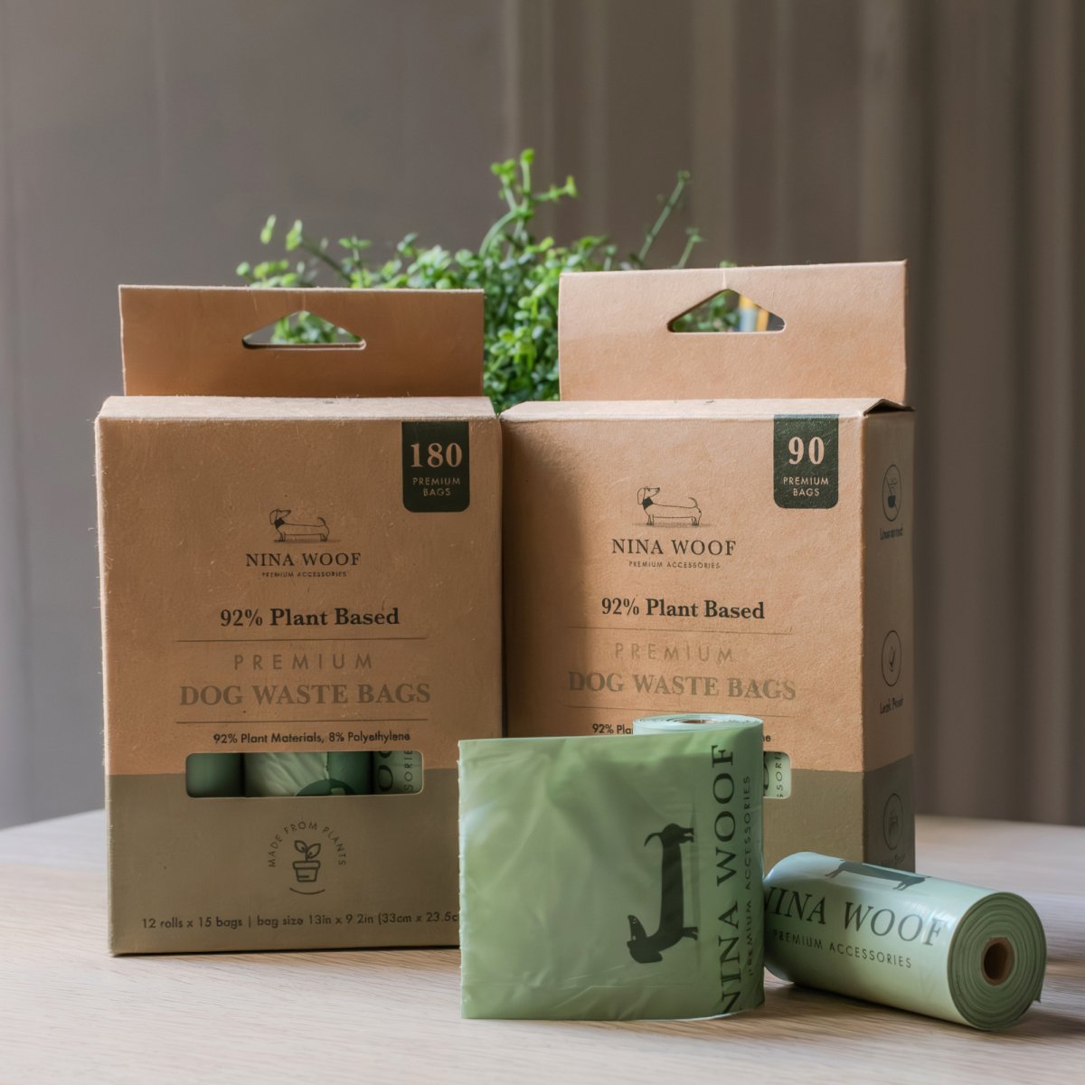 Poop Bags - Plant-Based Eco-Friendly Leak-Proof Waste Bags