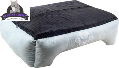 Orthopedic Dog Bed Medium Rectangle Bolster Blue 🛏️