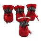 Purrfect Pet Kingdom Waterproof Dog Shoes for Winter M Red-United States Purrfect Pet Kingdom
