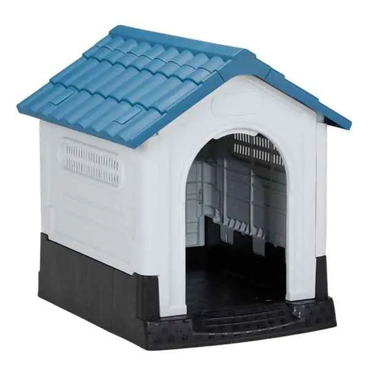 Purrfect Pet Kingdom Weatherproof Dog House for Backyard as picture Purrfect Pet Kingdom