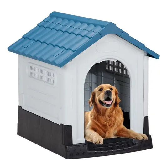 Purrfect Pet Kingdom Weatherproof Dog House for Backyard Purrfect Pet Kingdom