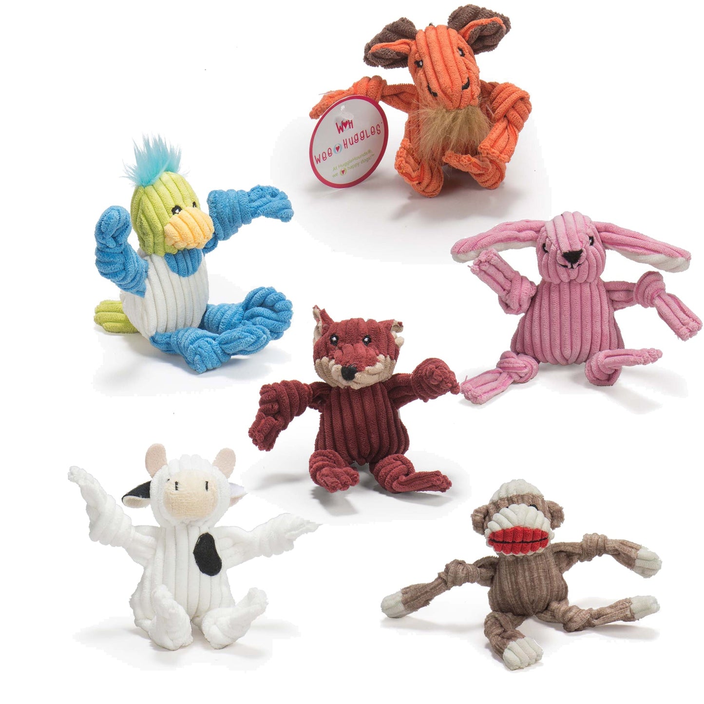 Dog Toy Wee Huggles Assorted Plush Toys Pack for Daily Use - main product image for dog toy