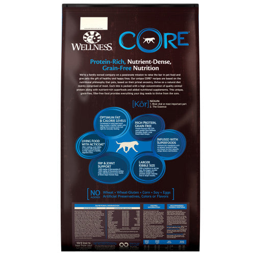 Wellness CORE Grain Free Large Breed Dog Food with protein-rich and nutrient-dense ingredients