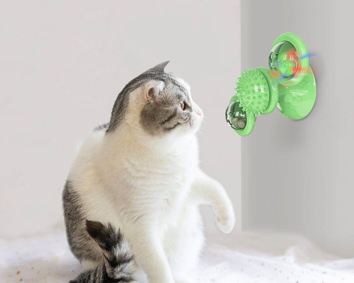 Purrfect Pet Kingdom Whisker Windmill Spinning Cat Toy Purrfect Pet Kingdom