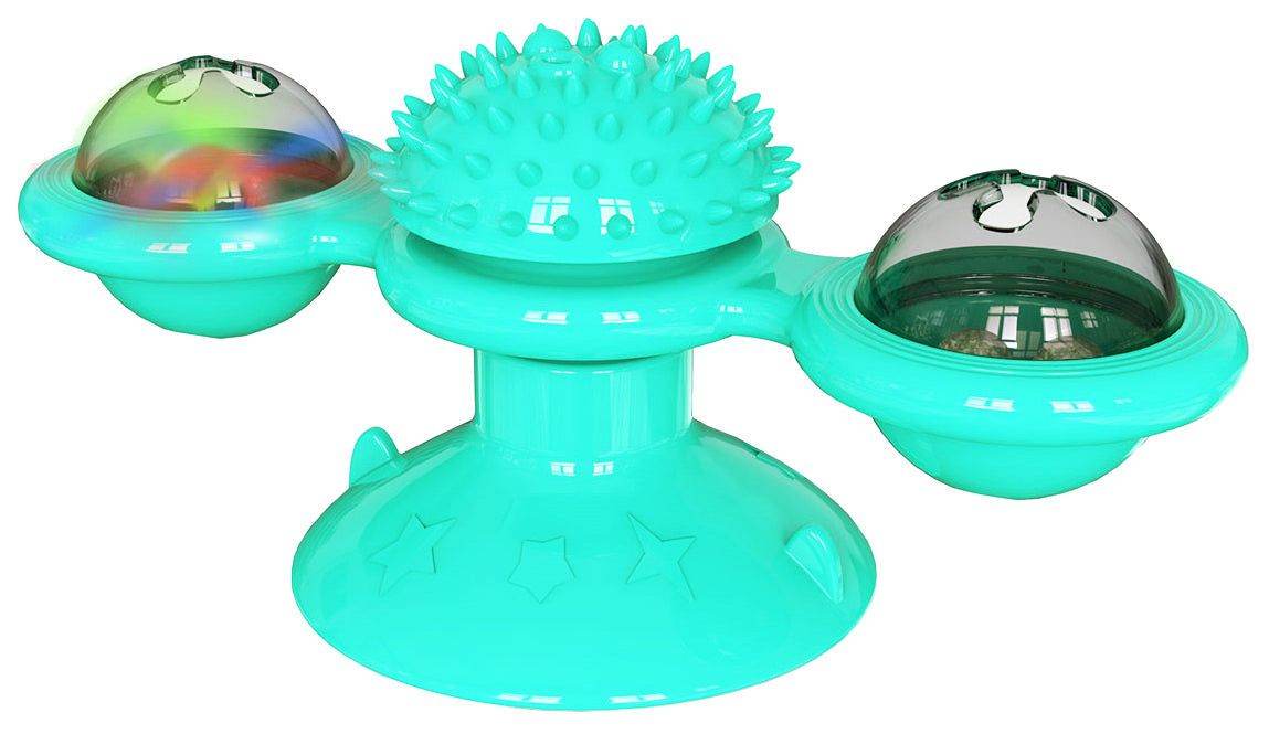 Purrfect Pet Kingdom Whisker Windmill Spinning Cat Toy Blue Purrfect Pet Kingdom