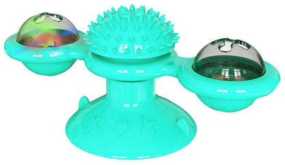 Purrfect Pet Kingdom Whisker Windmill Spinning Cat Toy Blue Purrfect Pet Kingdom