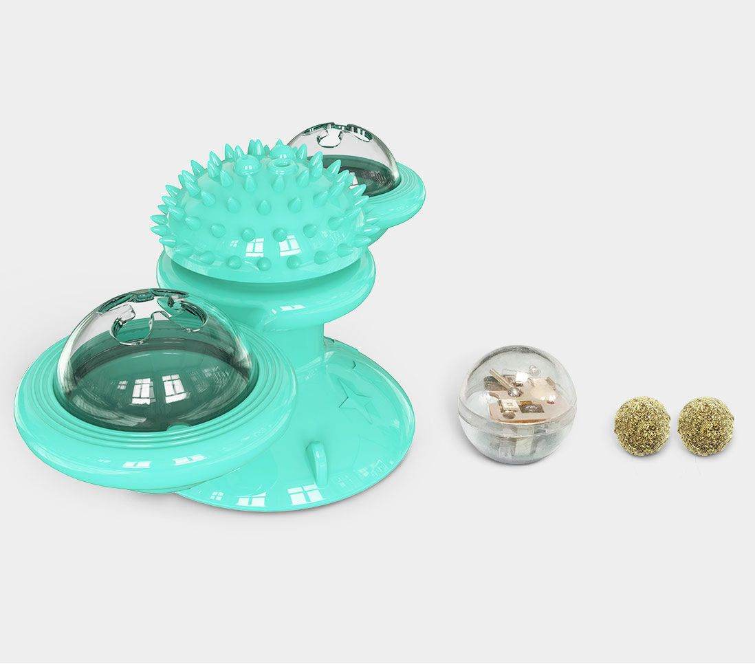Purrfect Pet Kingdom Whisker Windmill Spinning Cat Toy Purrfect Pet Kingdom