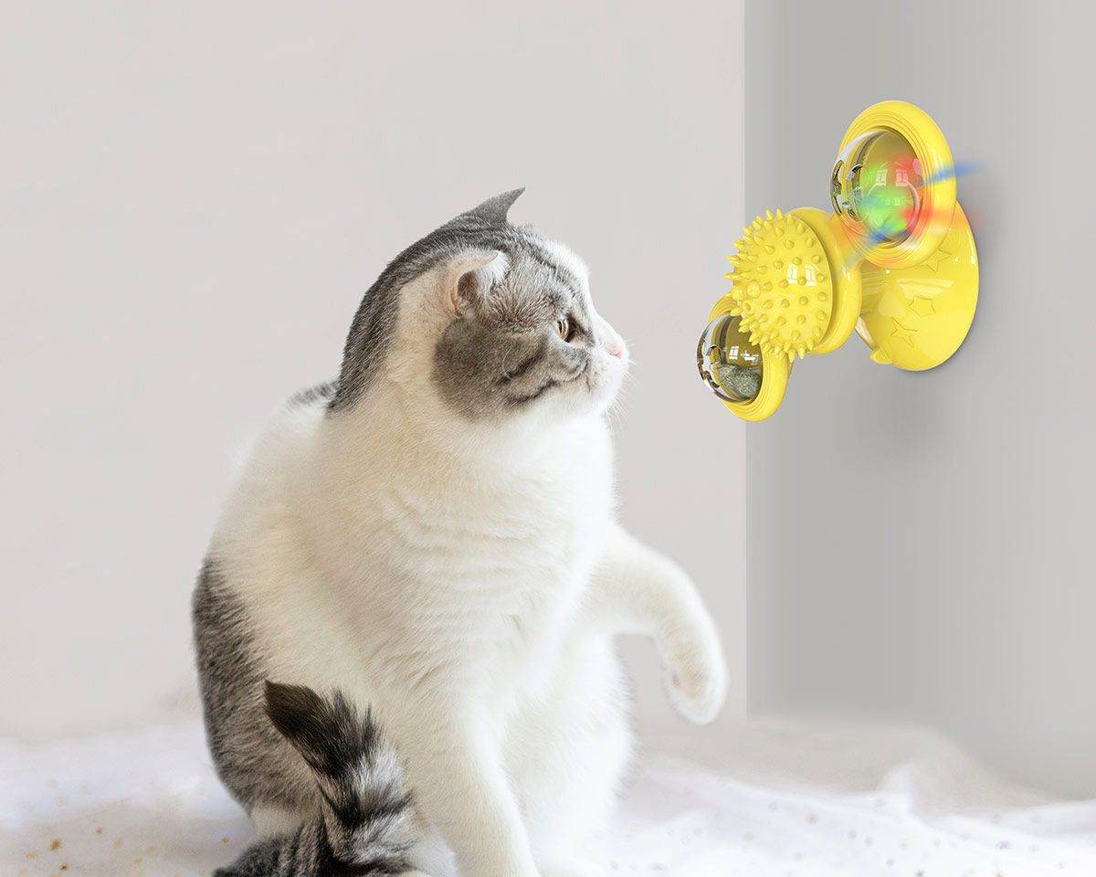 Purrfect Pet Kingdom Whisker Windmill Spinning Cat Toy Purrfect Pet Kingdom