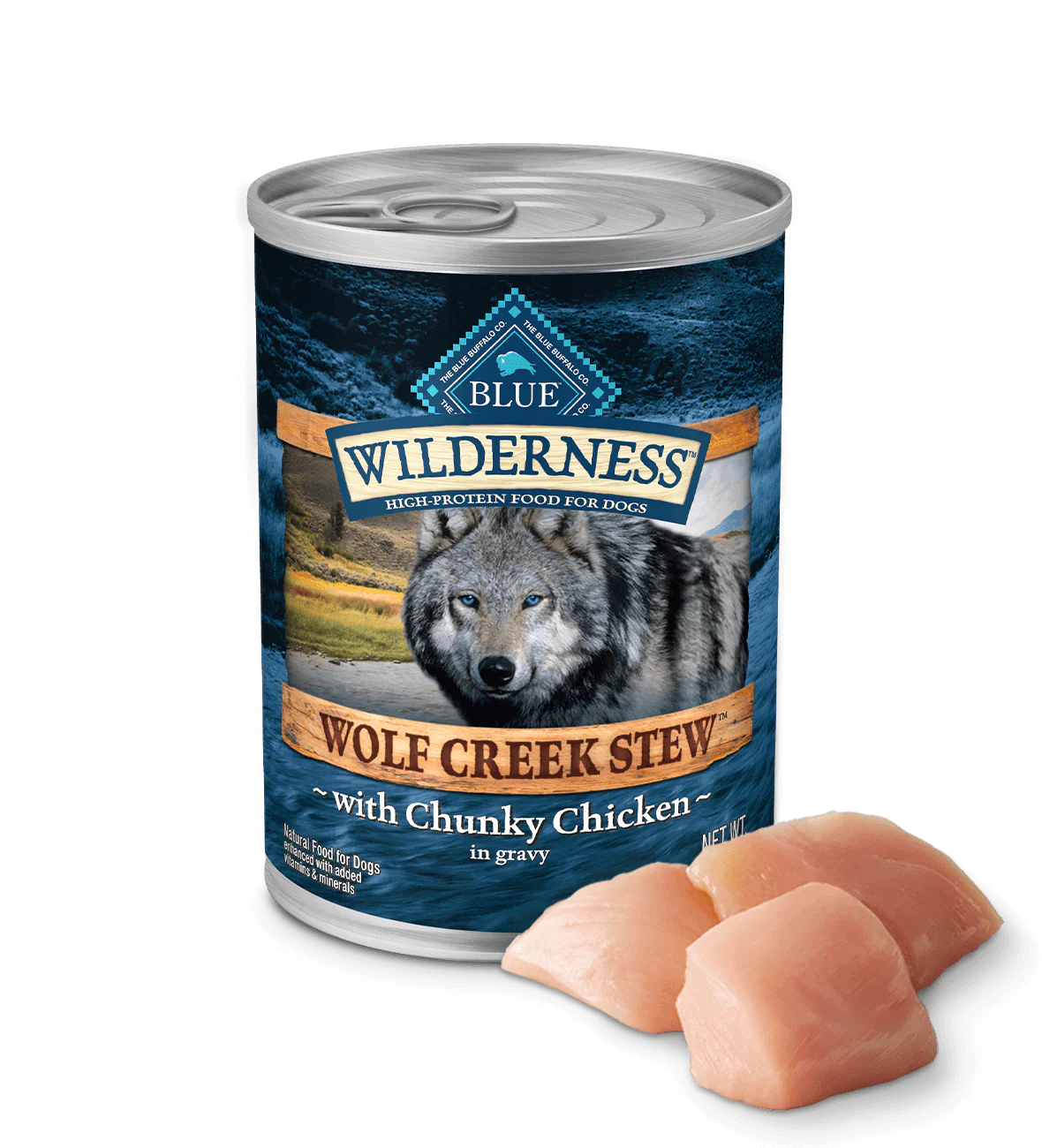 Blue Buffalo Wilderness Wolf Creek Stew Adult Dog Chunky Chicken Stew (12.5oz)