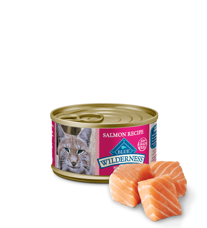Blue Buffalo Adult Wilderness Salmon Entree Wet Cat Can (3oz)