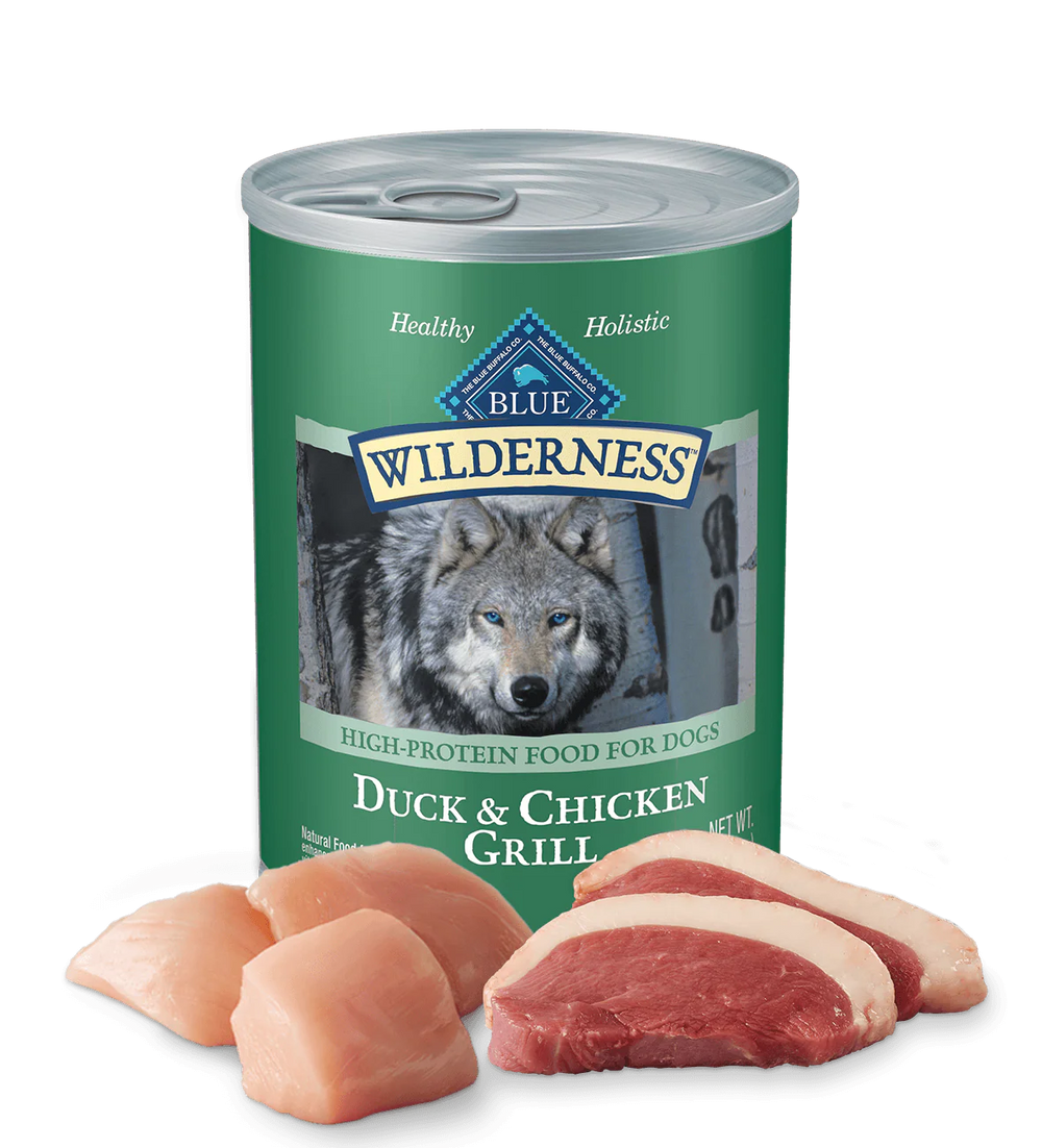 Blue Buffalo Wilderness Duck & Chicken Grill Wet Dog Can (12.5oz)