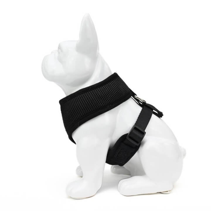EcoBark Black Dog Harness - Over-the-Head Dog Vest Halter